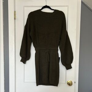 Lulu’s Olive Green Knit Dress